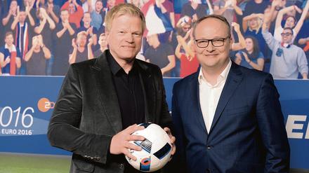 ZDF-Experten: Das Oliver-Duo Kahn und Welke. 