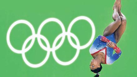 Vorbild einer neuen Generation. Die US-Amerikanerin Simone Biles gewann in Rio vier Goldmedaillen.