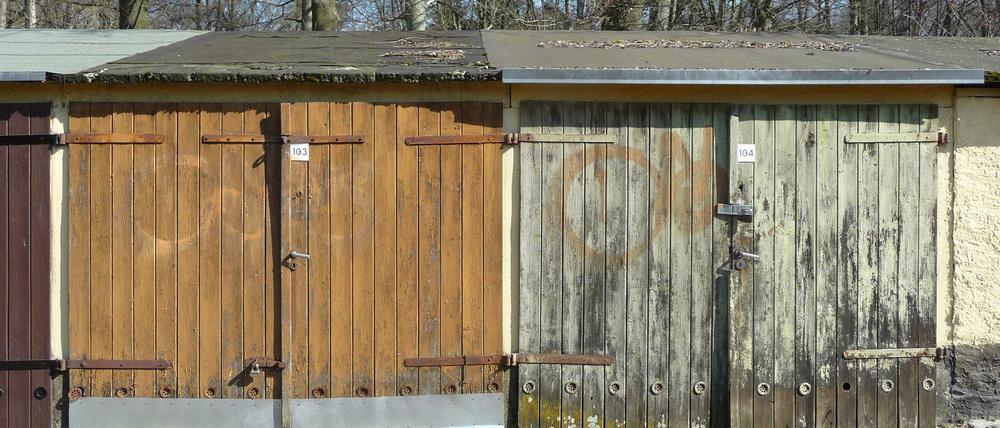 Gebaut in Eigenleistung: die Garagen von Biesdorf.