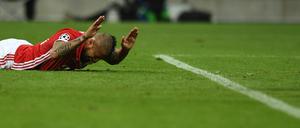 Einmal drin, dann daneben. Arturo Vidal.