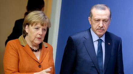 Bundeskanzlerin Angela Merkel (CDU) und der türkische Ministerpräsident Recep Tayyip Erdogan 2013 in Ankara.