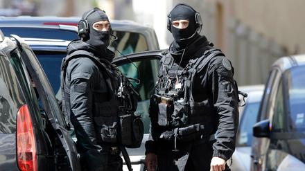Anschlag verhindert: Französische Polizisten einer Spezialeinheit