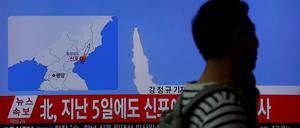 Der gescheiterte Raketentest wird in Südkorea mit Sorge beobachtet.