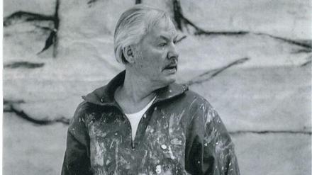 Armando, 1982, in voller Aktion. Die künstlerische Tätigkeit ist ihm ein Grundbedürfnis, am liebsten würde er an seinen Projekten durcharbeiten, bis sie fertig sind. 