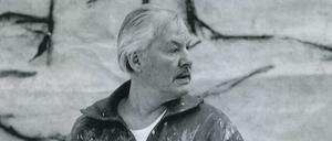 Armando, 1982, in voller Aktion. Die künstlerische Tätigkeit ist ihm ein Grundbedürfnis, am liebsten würde er an seinen Projekten durcharbeiten, bis sie fertig sind. 
