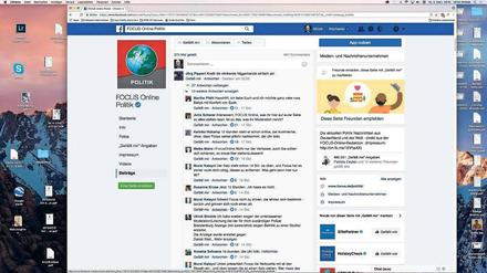 Unsägliche Kommentare wie der von einem Jörg Pippert finden sich laut Beobachtung von #ichbinhier“ über Stunden auf der Facebookseite von „Focus Online Politik“. 