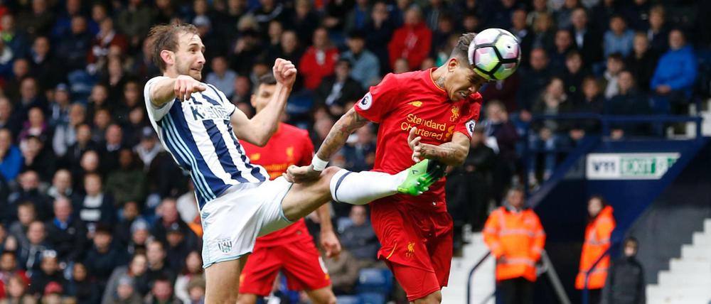 Liverpool's Roberto Firmino schoss den einzigen Treffer im Spiel gegen West Brom.