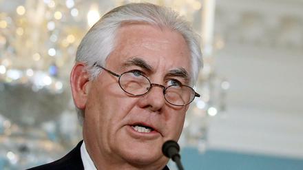 Kritik am Atomdeal mit Iran: US-Außenminister Rex Tillerson 