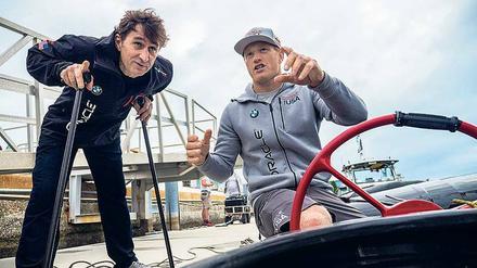 Perfekte Linie gesucht. Alex Zanardi und Jimmy Spithill.