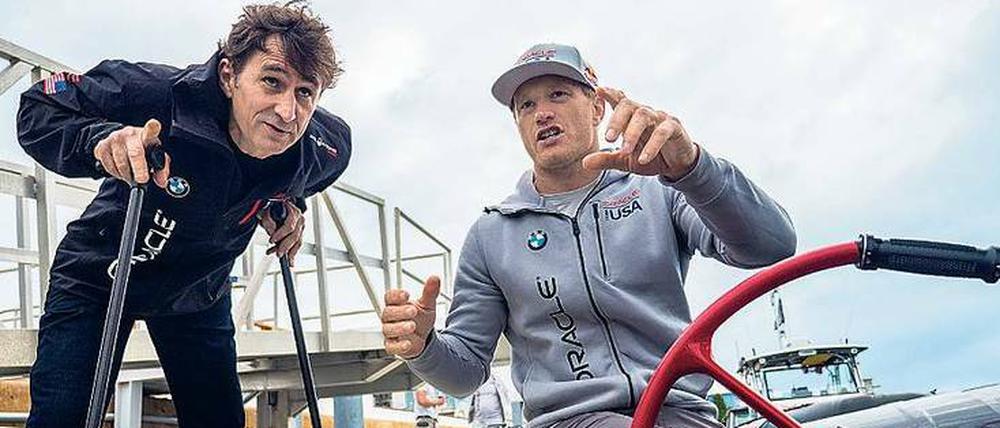 Perfekte Linie gesucht. Alex Zanardi und Jimmy Spithill.