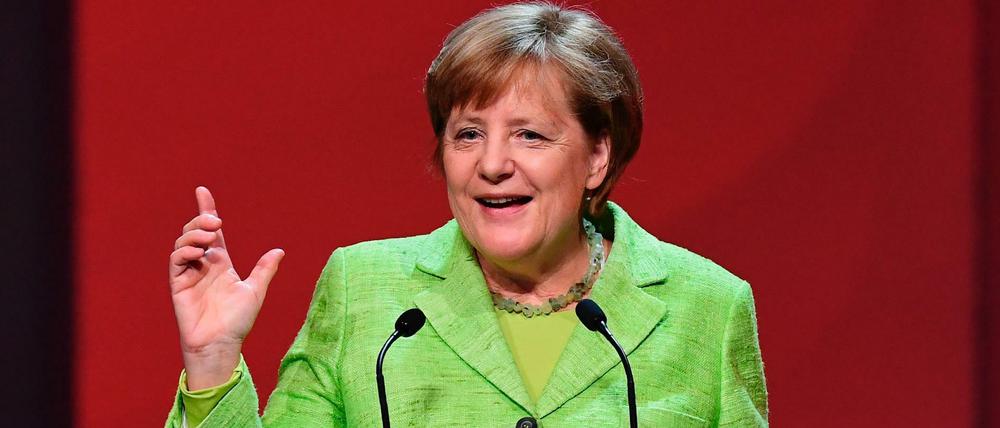 Bundeskanzlerin Angela Merkel eröffnete am Sonntagabend die Hannover Messe.