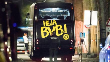 Der BVB-Bus kurz nach dem Anschlag.
