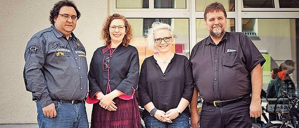 Der neue Vorstand: Sebastian Sperlich, Angélique Menjivar de Paz, Constanze Rosengart und Bodo Byszio (v.l.n.r.).