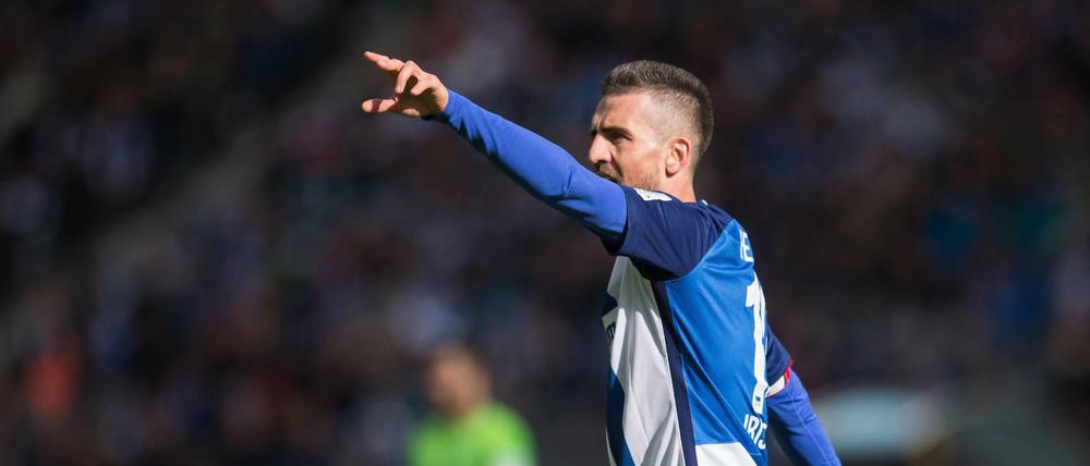 Der trifft sicher: Vedad Ibisevic.