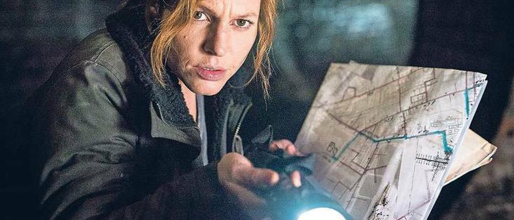 Im Tunnel. Maren Adam (Maria Simon) sucht nach Beweisen für ein illegales Giftmülllager.