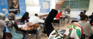 Unterricht an einer Schule in Berlin. 