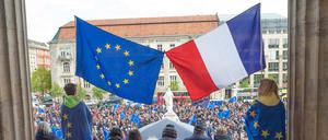 Die französische Präsidentschaftswahl ist bei "Pulse of Europe" ein wichtiges Thema. 