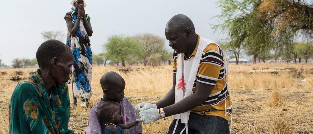 Kinder - wie hier im Südsudan - sind besonders von Malaria bedroht.