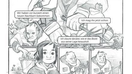 Neue Nachbarn: Der Wettbewerbsbeitrag von Madita Schwenke zum Thema Brücken.