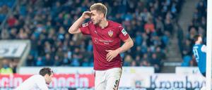 Früher Union, jetzt Stuttgart: Simon Terodde hat in dieser Saison bereits 19 Mal getroffen.