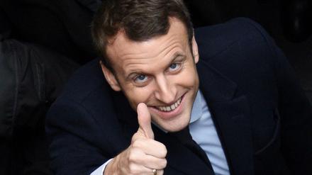 Sieger der ersten Runde: Emmanuel Macron.