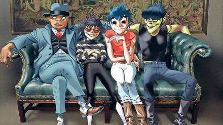 Virtuelle Stars. Schlagzeuger Russel Hobbs, Gitarristin Noodle, Sänger Stuart „2D“ Pot und Bassist Murdoc Niccals sind die von Damon Albarn und Zeichner Jamie Hewlett erfundene Band Gorillaz. Ihr selbst betiteltes Debütalbum erschien 2001. Nach einer siebenjährigen Pause erscheint jetzt die fünfte Platte der Gruppe.