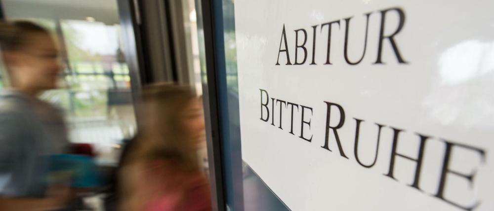 Die Abiturprüfungen haben begonnen.
