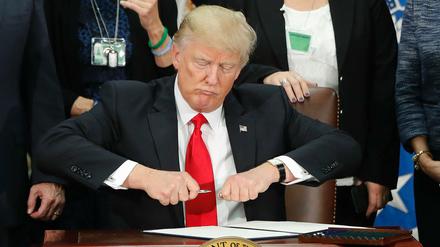 US-Präsident Donald Trump im Weißen Haus. Was bringt seine neue Steuerreform wirklich? 