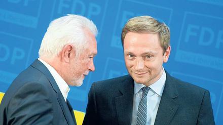 Herrendoppel. Christian Lindner und Wolfgang Kubicki kämpfen in zweifacher Mission. 