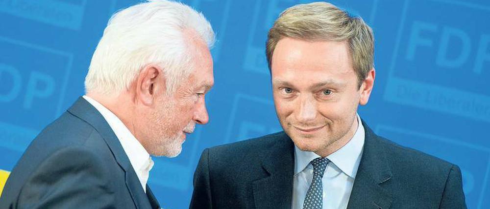 Herrendoppel. Christian Lindner und Wolfgang Kubicki kämpfen in zweifacher Mission. 