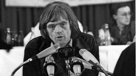 Immer dabei. Hans-Christian Ströbele beim AL-Parteitag 1983. 
