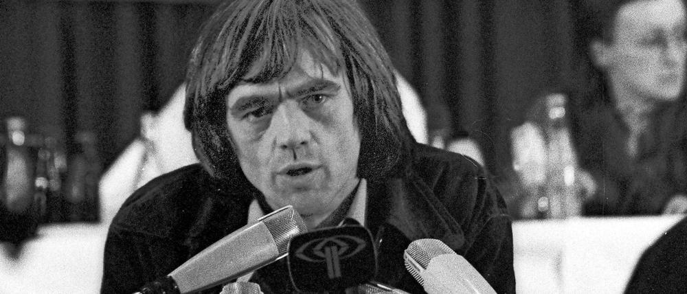 Immer dabei. Hans-Christian Ströbele beim AL-Parteitag 1983. 