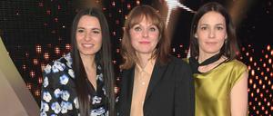 Sie legen Wert auf Realismus und Freiheit. Anne Zohra Berrached, Maren Ade und Nicolette Krebitz (v. l.) bei der Verleihung des 67. Deutschen Filmpreises.