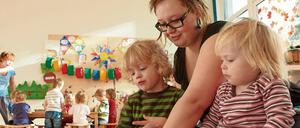 Mit drei Milliarden Euro pro Jahr wollen die Grünen die Kita-Betreuung verbessern.