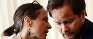 Sasha Waltz und Johannes Öhman bei der Pressekonferenz am Freitag.