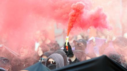 Der 1. Mai in Berlin. Es wird wild - wie jedes Jahr.