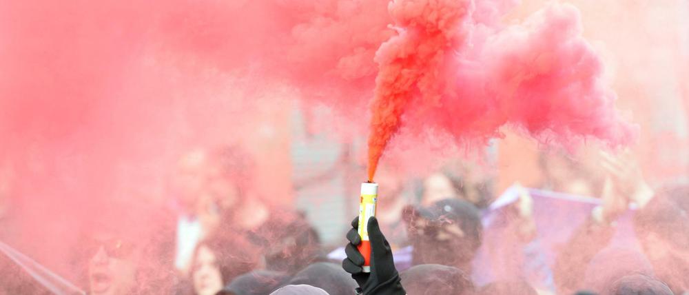 Der 1. Mai in Berlin. Es wird wild - wie jedes Jahr.