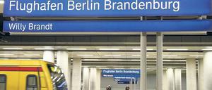 Ein Zug wird kommen: Der Bahnhof unter dem neuen Flughafen-Terminal ist seit Jahren bereits fertiggestellt.