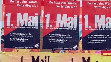 Aufruf zur Mai-Demo in Kreuzberg im Jahr 2005