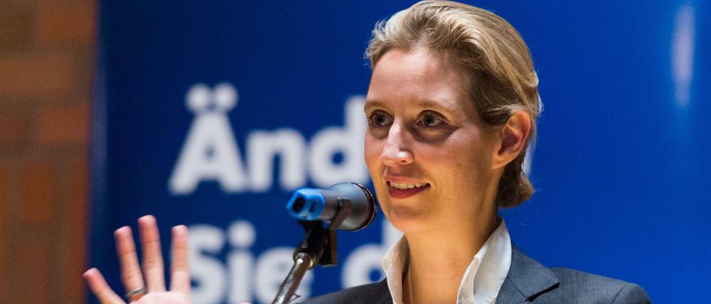 Die Spitzenkandidatin der AfD zur Bundestagswahl: Alice Weidel.