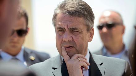 Außenminister Sigmar Gabriel in Jerusalem.