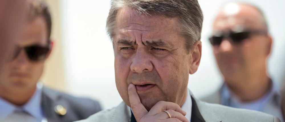 Außenminister Sigmar Gabriel in Jerusalem.