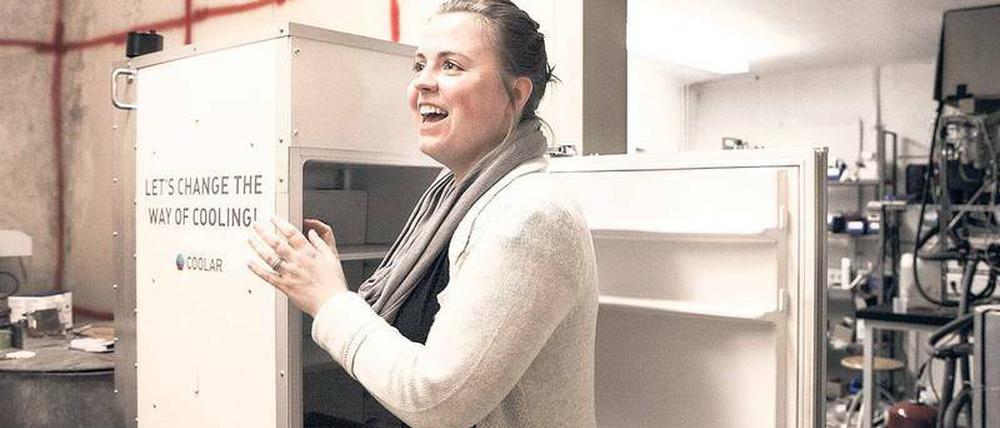 Coole Sache. Julia Römers Coolar-Kühlschrank ist fertig. Er braucht keine Stromversorgung.