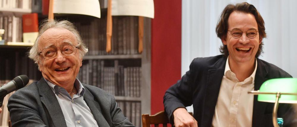 Alfred Brendel (l.) und Konzerthausintendant Sebastian Nordmann.