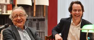 Alfred Brendel (l.) und Konzerthausintendant Sebastian Nordmann.