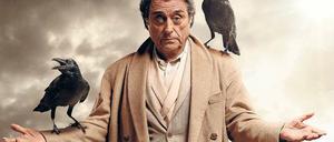 On the road. Ian McShane spielt Mr. Wednesday, einen Trickbetrüger und alten Gott.