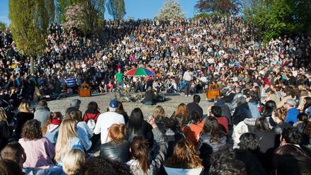 Tausende feierten im Mauerpark.