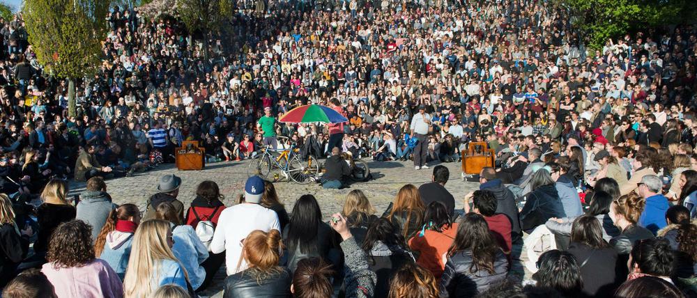 Tausende feierten im Mauerpark.