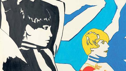Die Davis Klemm Gallery zeigt Werner Berges’ „Die Beiden“ von 1967 auf der „Paper Positions“. 