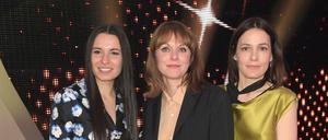 Anne Zohra Berrached, Maren Ade und Nicolette Krebitz (v. li.) gewannen die silberne, goldene und bronzene Lola.